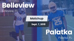 Matchup: Belleview vs. Palatka  2018