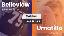 Matchup: Belleview vs. Umatilla  2019