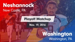Matchup: Neshannock vs. Washington  2016