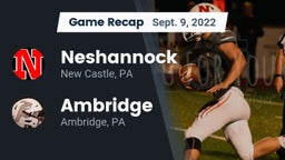 Recap: Neshannock  vs. Ambridge  2022