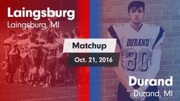 Matchup: Laingsburg vs. Durand  2016