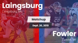 Matchup: Laingsburg vs. Fowler  2019