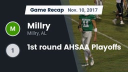 Recap: Millry  vs. 1st round AHSAA Playoffs 2017