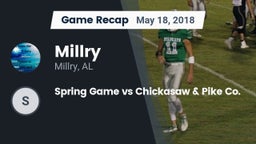 Recap: Millry  vs. Spring Game vs Chickasaw & Pike Co. 2018