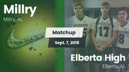 Matchup: Millry vs. Elberta High  2018