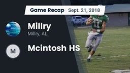 Recap: Millry  vs. Mcintosh HS 2018