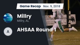 Recap: Millry  vs. AHSAA Round 1 2018