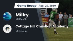 Recap: Millry  vs. Cottage Hill Christian Academy 2019