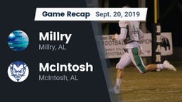 Recap: Millry  vs. McIntosh  2019