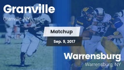 Matchup: Granville vs. Warrensburg  2017