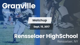 Matchup: Granville vs. Rensselaer HighSchool 2017