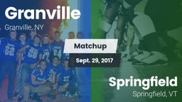 Matchup: Granville vs. Springfield  2017
