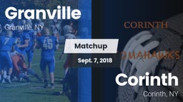 Matchup: Granville vs. Corinth  2018