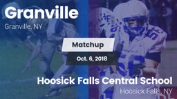 Matchup: Granville vs. Hoosick Falls Central School 2018