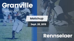 Matchup: Granville vs. Rennselaer  2019