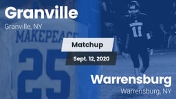 Matchup: Granville vs. Warrensburg  2020