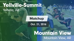 Matchup: Yellville-Summit vs. Mountain View  2016