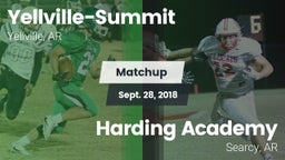 Matchup: Yellville-Summit vs. Harding Academy  2018