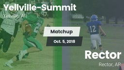 Matchup: Yellville-Summit vs. Rector  2018