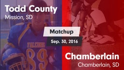 Matchup: Todd County vs. Chamberlain  2016