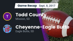 Recap: Todd County  vs. Cheyenne-Eagle Butte  2017