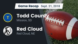 Recap: Todd County  vs. Red Cloud  2018