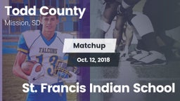 Matchup: Todd County vs. St. Francis Indian School 2018