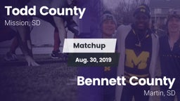 Matchup: Todd County vs. Bennett County  2019
