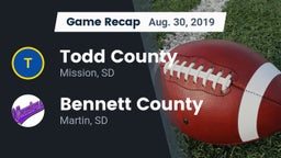 Recap: Todd County  vs. Bennett County  2019