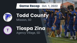 Recap: Todd County  vs. Tiospa Zina  2022