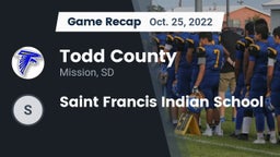 Recap: Todd County  vs. Saint Francis Indian School 2022