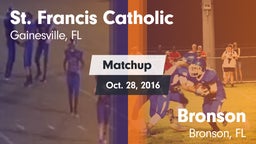 Matchup: St. Francis Catholic vs. Bronson  2016