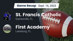 Recap: St. Francis Catholic  vs. First Academy  2022