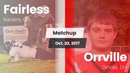 Matchup: Fairless vs. Orrville  2017