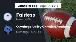 Recap: Fairless  vs. Cuyahoga Valley Christian Academy  2018