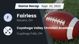 Recap: Fairless  vs. Cuyahoga Valley Christian Academy  2022