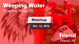 Matchup: Weeping Water High vs. Friend  2016