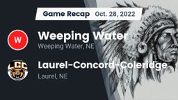 Recap: Weeping Water  vs. Laurel-Concord-Coleridge  2022
