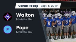 Recap: Walton  vs. Pope  2019