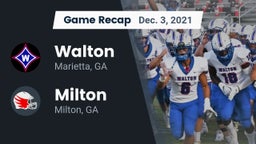 Recap: Walton  vs. Milton  2021