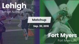 Matchup: Lehigh vs. Fort Myers  2016