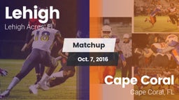 Matchup: Lehigh vs. Cape Coral  2016