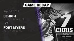 Recap: Lehigh  vs. Fort Myers  2016