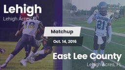 Matchup: Lehigh vs. East Lee County  2016