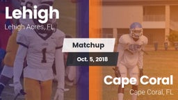Matchup: Lehigh vs. Cape Coral  2018