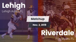 Matchup: Lehigh vs. Riverdale  2018