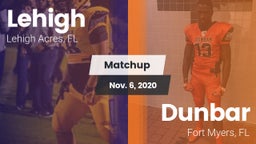Matchup: Lehigh vs. Dunbar  2020