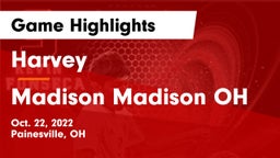 Harvey  vs Madison  Madison OH Game Highlights - Oct. 22, 2022