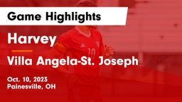 Harvey  vs Villa Angela-St. Joseph Game Highlights - Oct. 10, 2023