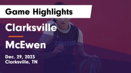 Clarksville  vs McEwen  Game Highlights - Dec. 29, 2023